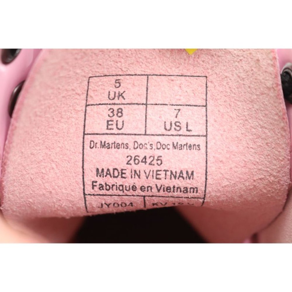 Dr. Martens 1460 Pale Pink Women's Size 7 Combat Boots patent Leather Boots - Picture 5 of 12